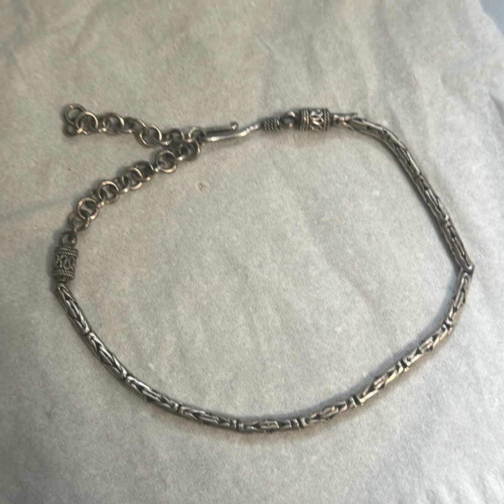 Silver anklet or bracelet